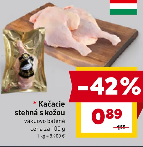 Kačacie stehná s kožou