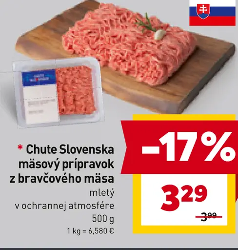 Chute Slovenska Mäsový prípravok z bravčového mäsa