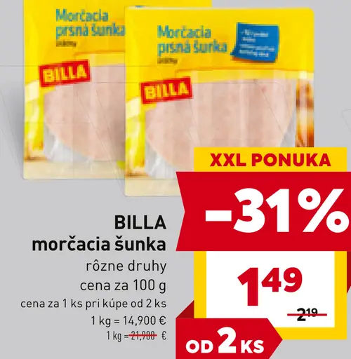 BILLA morčacia šunka