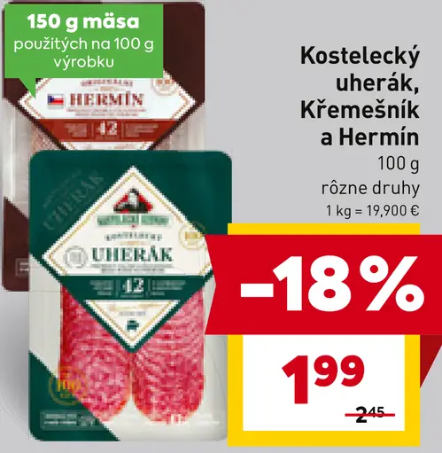 Kostelecký údený úherák, Kremesník a Hermín