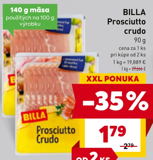 BILLA Prosciutto crudo