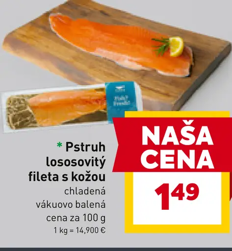 Losos fileta s kožou