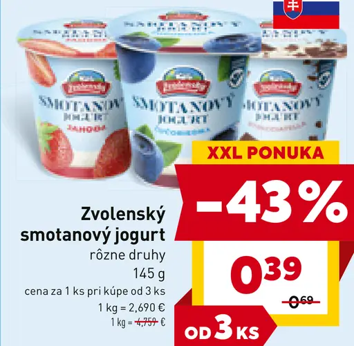 Zvolenský smotanový jogurt