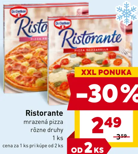 Ristorante mrazená pizza