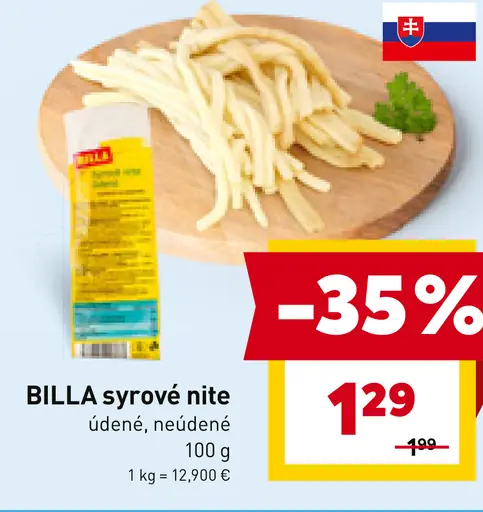 BILLA syrové nite