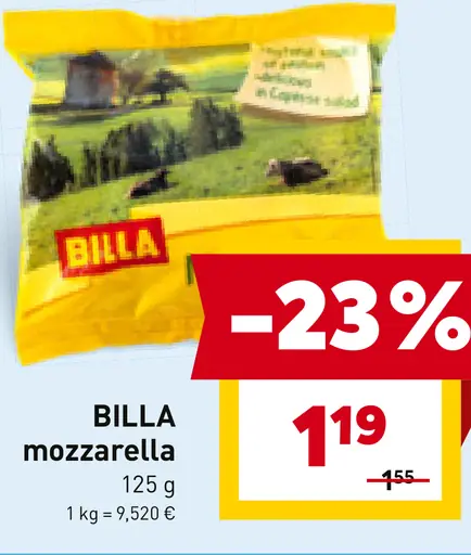 BILLA mozzarella
