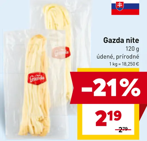 Gazda nite údené, prírodné