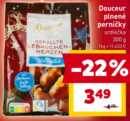 Douceur plnené perníčky srdiečka