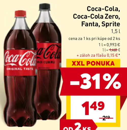 Coca-Cola Coca-Cola Zero Fanta Sprite