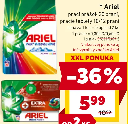 Ariel prací prášok