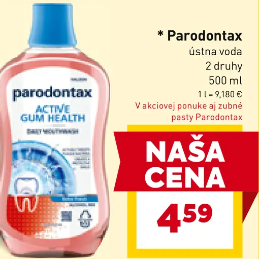 Parodontax ústna voda