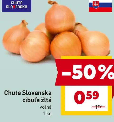 Chute Slovenska cibuľa žltá