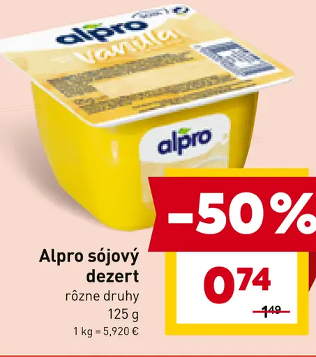 Alpro sójový dezert Premium
