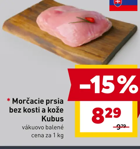 Kubus morčacie prsia bez kosti a kože