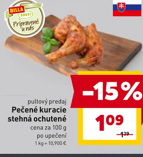 Pečené kuracie stehná ochutené