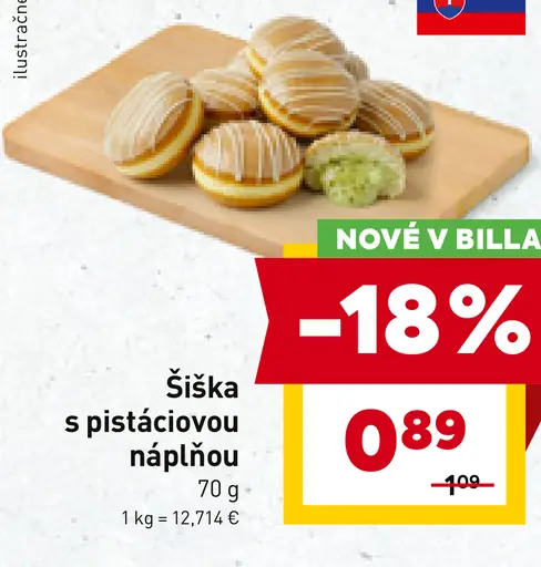 Šiška s pištoáciovou náplňou