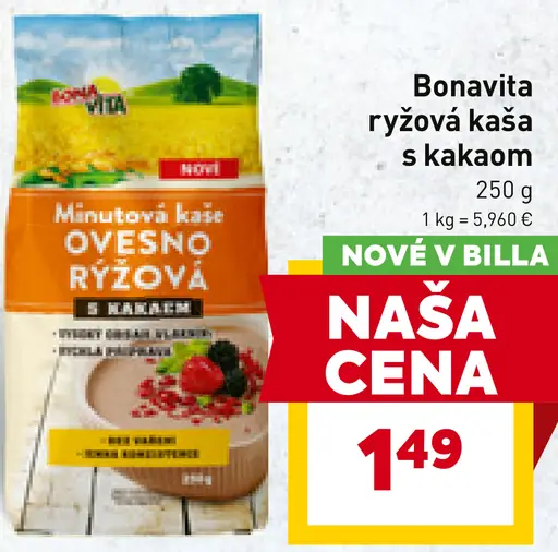Bonavita ryžová kaša s kakaom