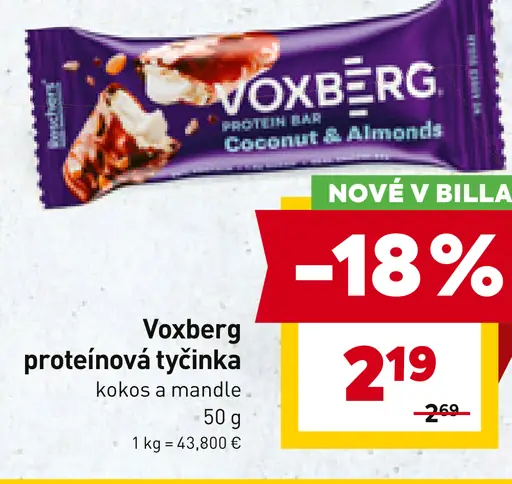 Voxberg proteínová tyčinka kokos a mandle