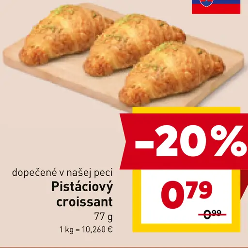 Pistáciový croissant