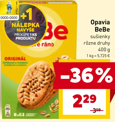 Opavia BeBe sušienky
