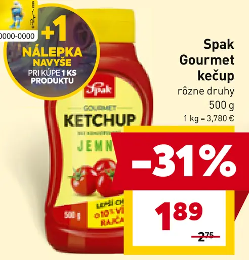 Spak Gourmet Kečup ostrý
