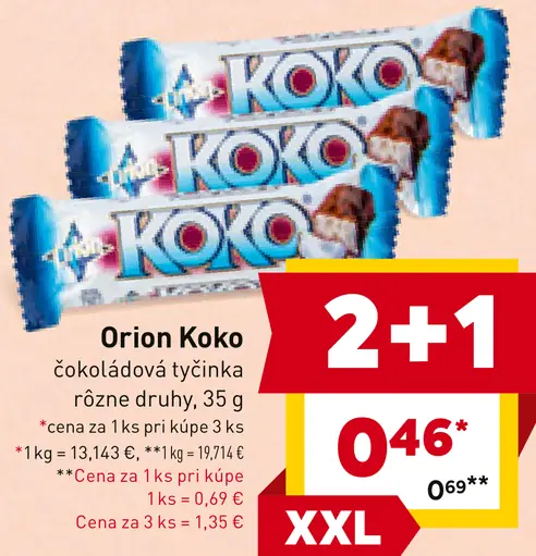Orion Koko čokoládová tyčinka