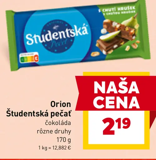 Orion Študentská pečať čokoláda