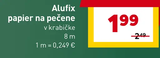 Alufix papier na pečenie