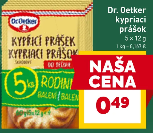 Dr. Oetker Kypriaci prášok