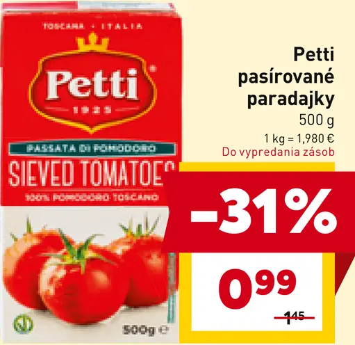 Petti pasírované paradajky