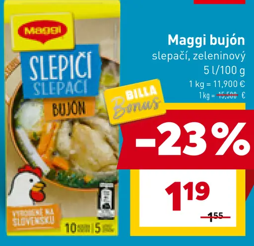 Maggi bujón slepačí, zeleninový
