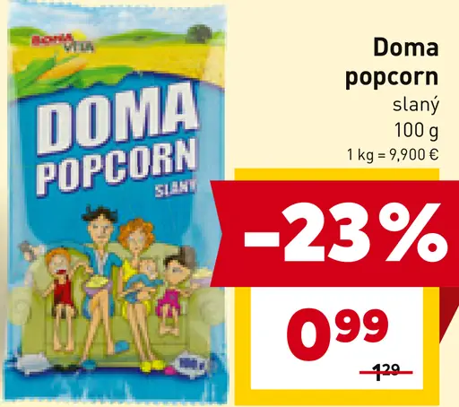 Doma popcorn slaný