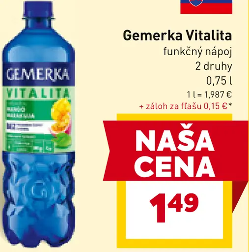 Gemerka Vitalita funkčný nápoj