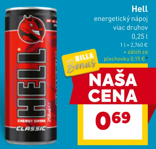 Hell energetický nápoj plechovka