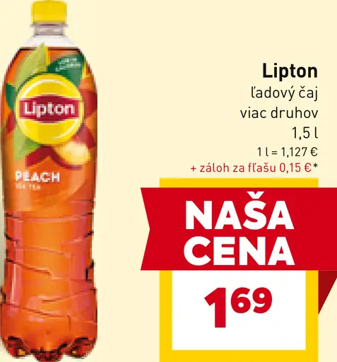 Lipton Ice Tea ľadový čaj s príchuťou broskyne