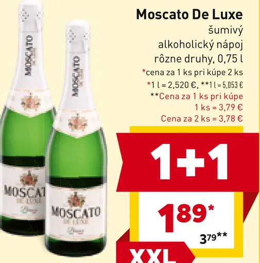Moscato De Luxe šumivý alkoholický nápoj