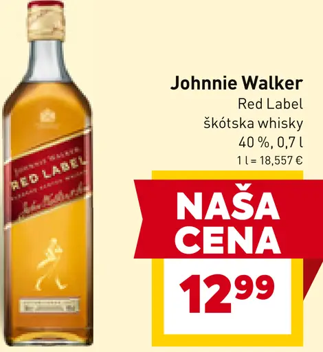 Johnnie Walker Red Label škótska whiskey