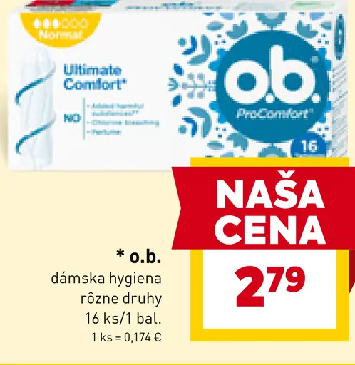 O.b. dámska hygiena