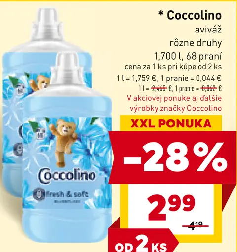 Coccolino aviváž