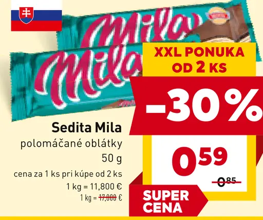 Sedita Mila polomáčané oblátky