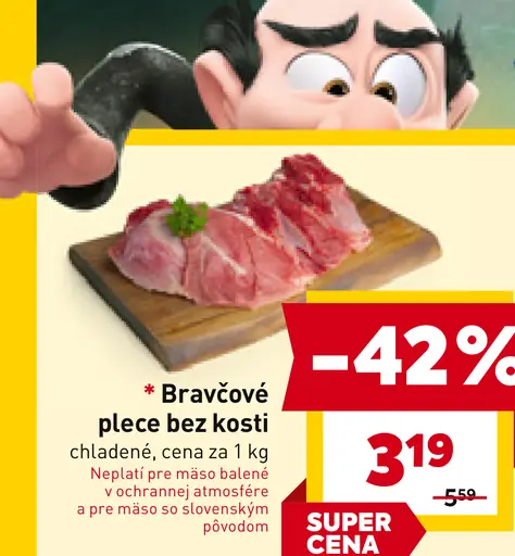 Billa Bravčové plece bez kosti