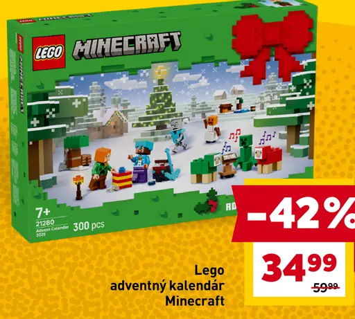 Lego adventný kalendár Minecraft
