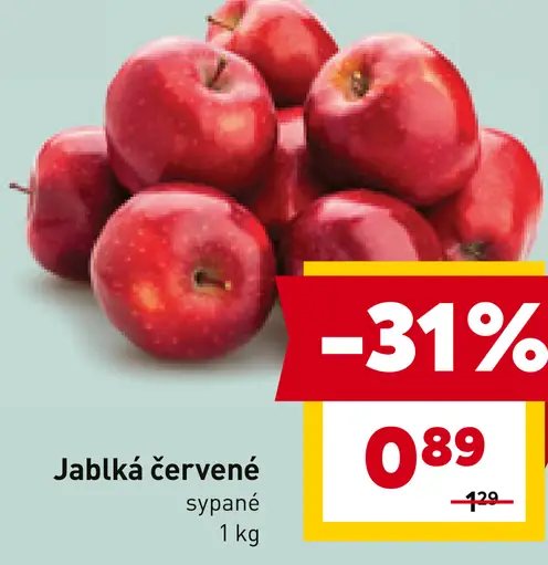 Červené jablká