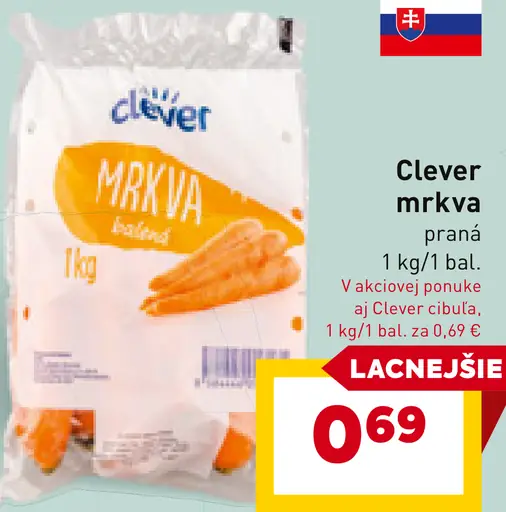 Clever mrkva praná