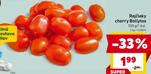 Bollytos rajčiaky cherry