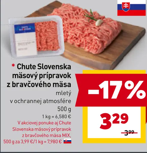 Chute Slovenska Mäsový prípravok z bravčového mäsa