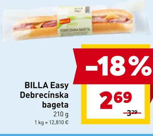 BILLA Easy Debrecínska bageta