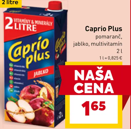 Caprio Plus pomaranč, jablko, vitamíny