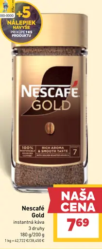 NESCAFÉ GOLD, instantná káva
