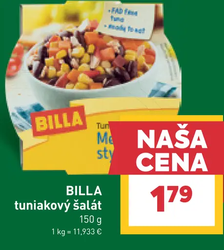 BILLA tuniakový šalát